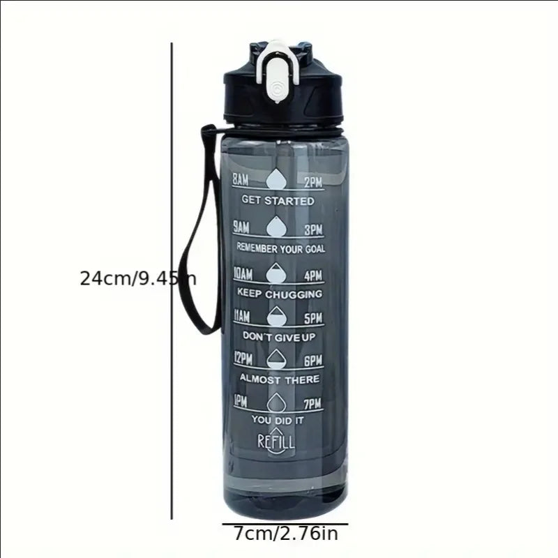 800ml / 27oz Sports Water Bottle with Time Scale