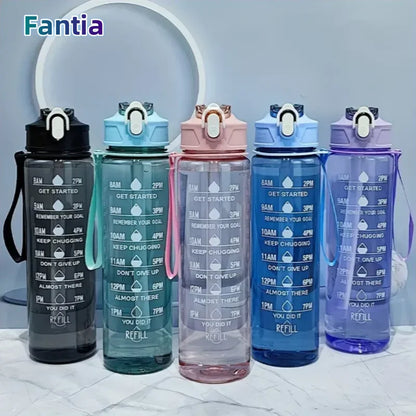 800ml / 27oz Sports Water Bottle with Time Scale