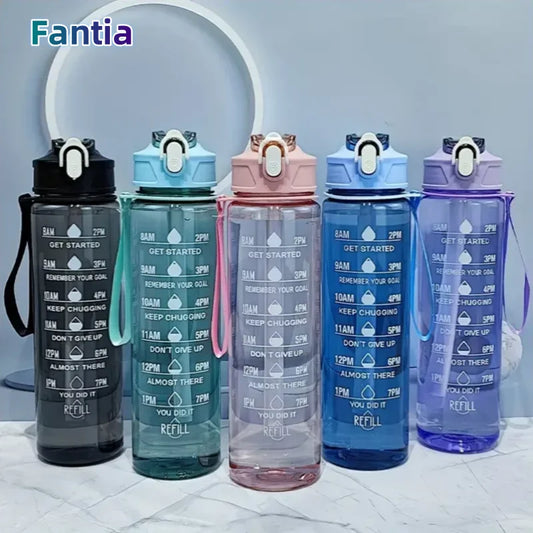 800ml / 27oz Sports Water Bottle with Time Scale