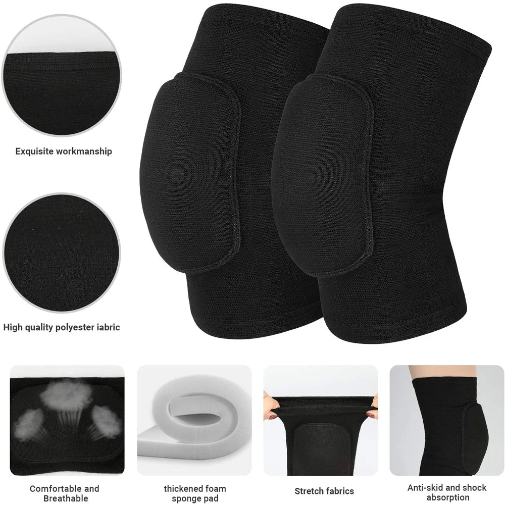 Sports Knee Support Pads – Dancing & Fitness Knee Protectors (1 Pair)