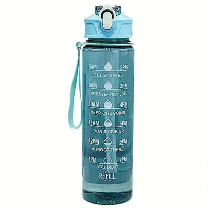 800ml / 27oz Sports Water Bottle with Time Scale