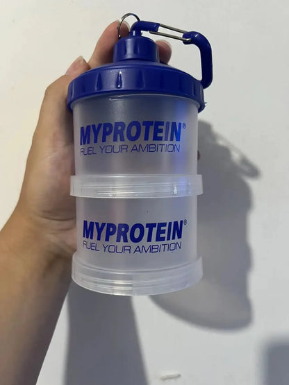 Portable 3-Layer Supplement Storage Bottle with Funnel