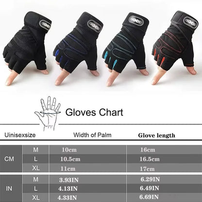 Sports Fitness Gloves – Non-Slip Breathable Half Finger Gloves