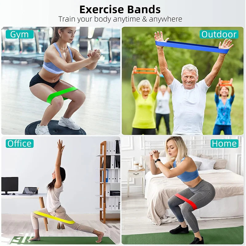 Resistance Band Set - Latex Bands for Leg & Hip Training
