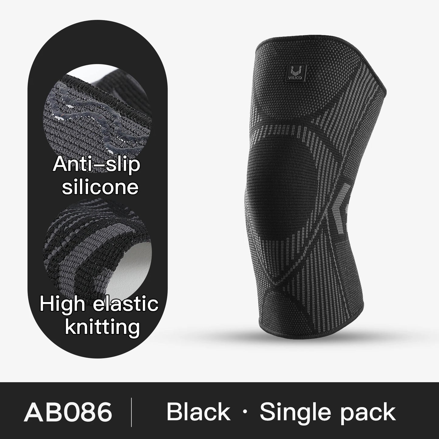 Silicone Knee Pad – Sports Knee Support for Training & Games