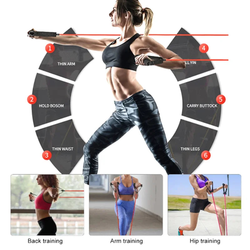 Resistance Pull Rope – Aerobic Stretching & Toning Band (for women)