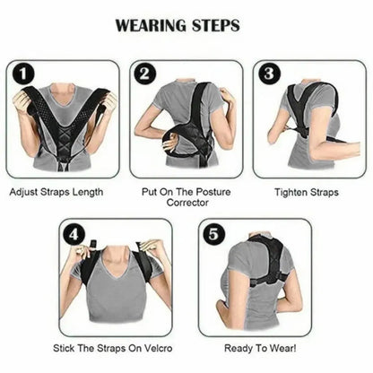 Back Posture Correction Belt – Adjustable Posture Support Brace