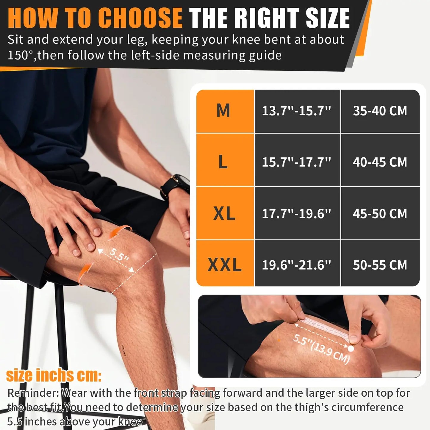 Knee Support Brace – Compression Sleeve for Sports & Daily Use
