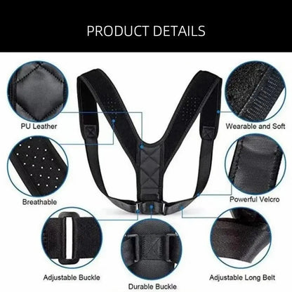 Back Posture Correction Belt – Adjustable Posture Support Brace
