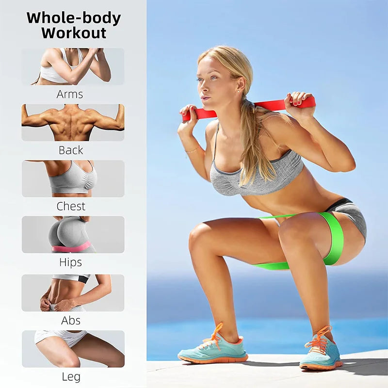 Resistance Band Set - Latex Bands for Leg & Hip Training