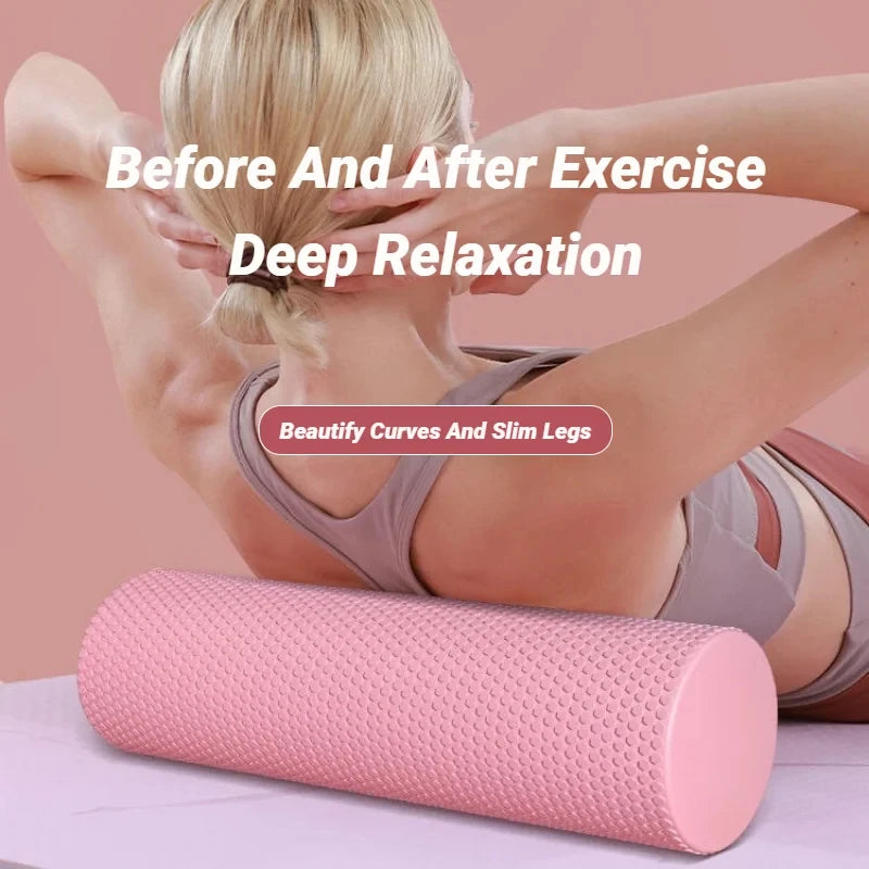 EVA Solid Foam Roller – Deep Tissue Muscle Massage & Recovery