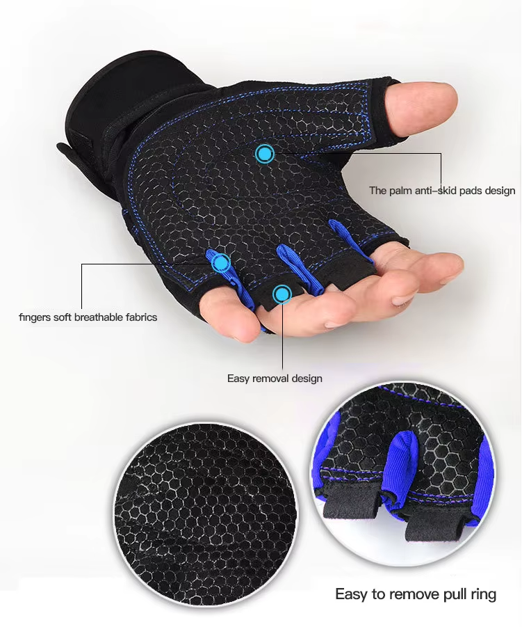 Sports Fitness Gloves – Non-Slip Breathable Half Finger Gloves