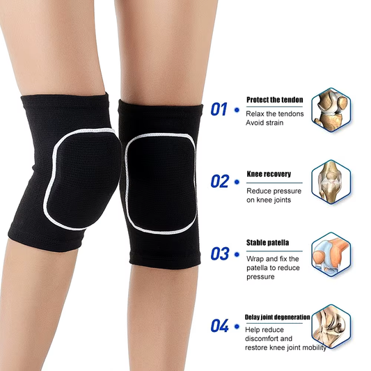 Sports Knee Support Pads – Dancing & Fitness Knee Protectors (1 Pair)